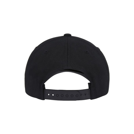Retro Cotton Blend Snapback Cap - Back
