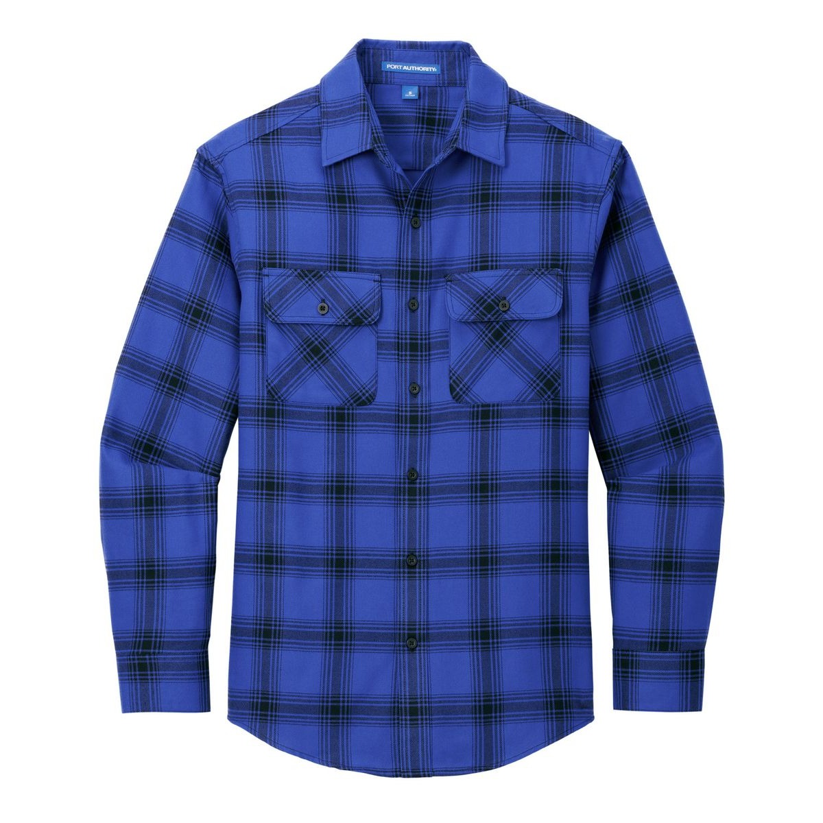 Royal/ Black Open Plaid - Front