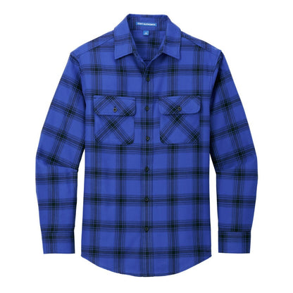Royal/ Black Open Plaid - Front