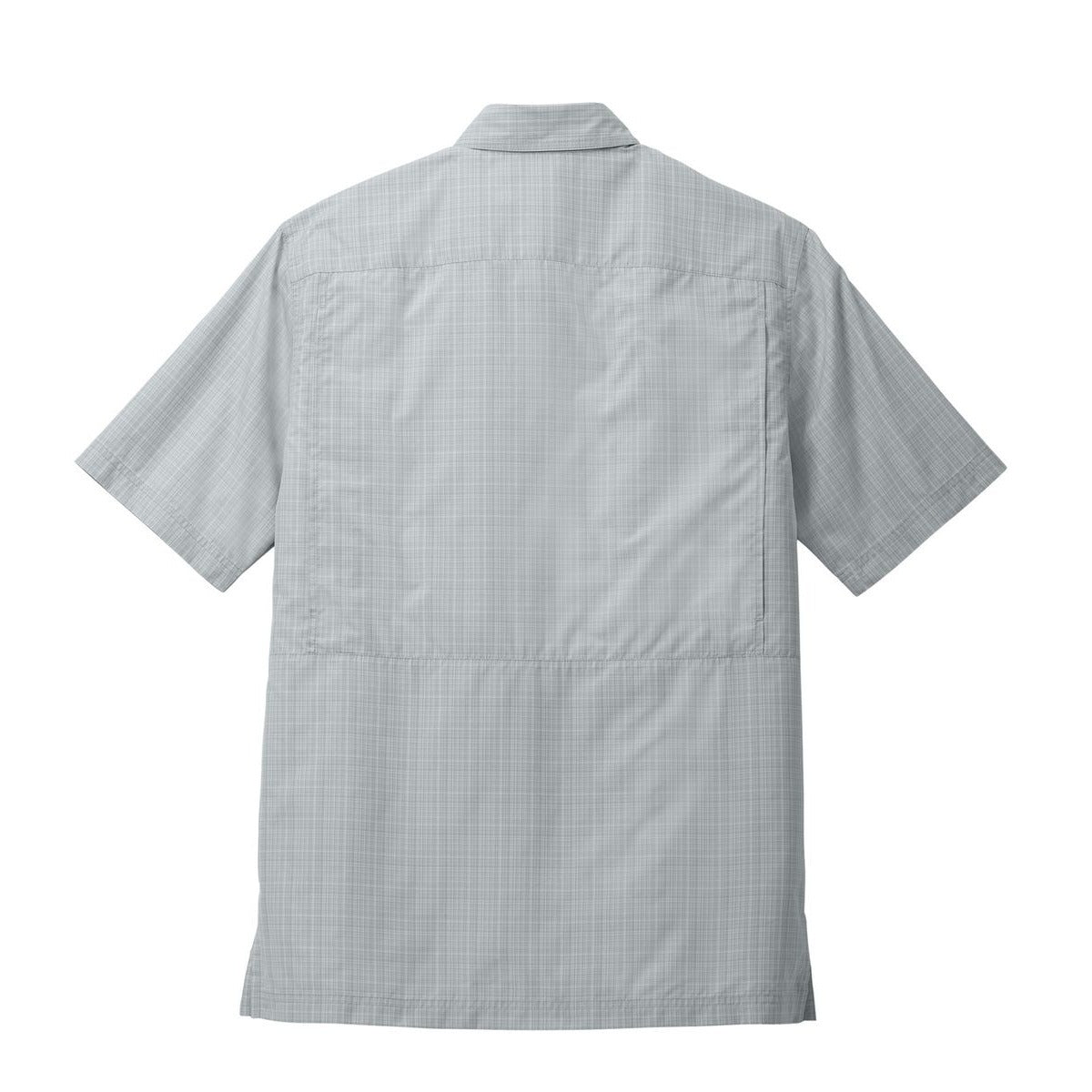 Silver/ Gusty Grey Crosshatch Plaid - Back