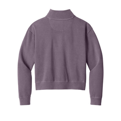Comfort Colors Women's Mid-Length 1/4-Zip Sweatshirt - Back