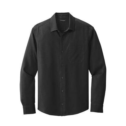 Port Authority Long Sleeve Performance Staff Shirt - Front