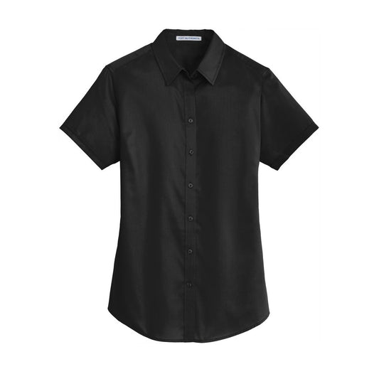 Port Authority Women's Short Sleeve SuperPro Twill Shirt - Front
