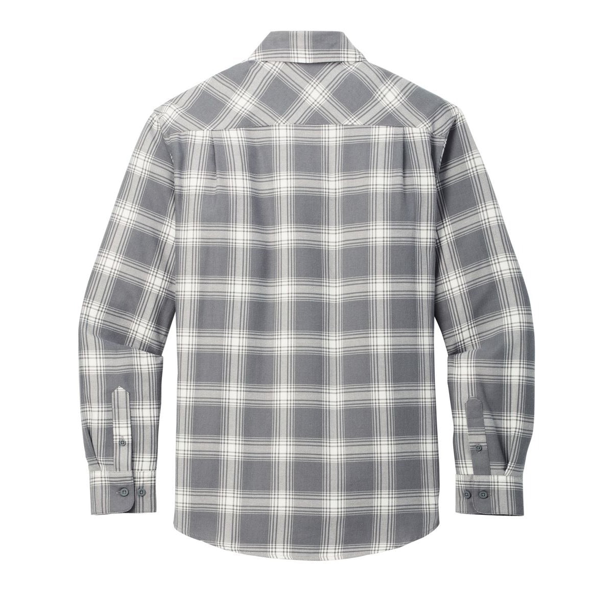 Grey/ Cream Open Plaid - Back
