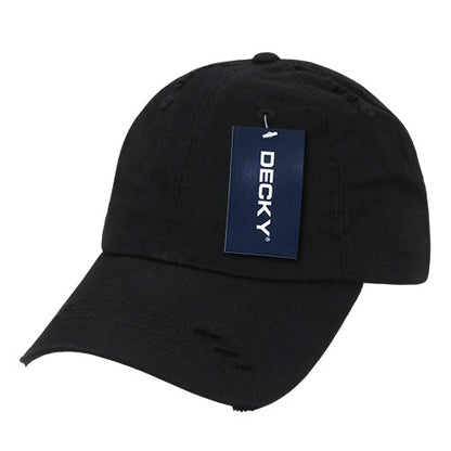 6 Panel Low Profile Relaxed Vintage Dad Hat - Front