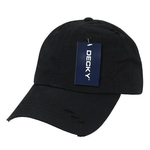 6 Panel Low Profile Relaxed Vintage Dad Hat - Front