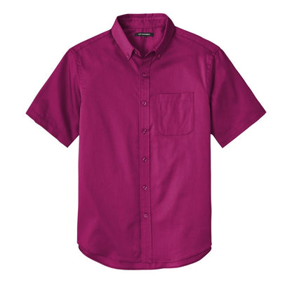 Port Authority Short Sleeve SuperPro React Twill Shirt - Front