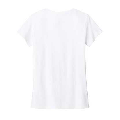 Gildan Women's Heavy Cotton 100% Cotton V-Neck T-Shirt - Back