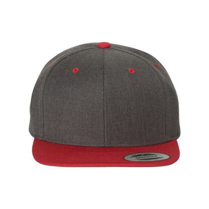 Dark Heather/ Red - Front