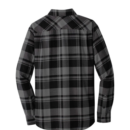 Port Authority Plaid Flannel Shirt - Back