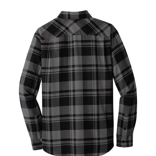 Port Authority Plaid Flannel Shirt - Back