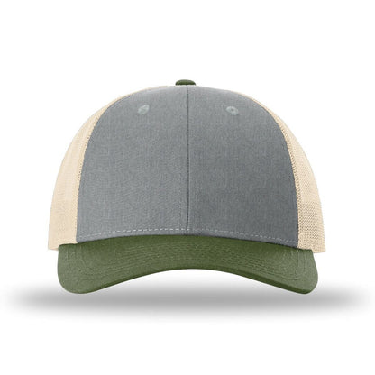Heather Grey/ Birch/ Army Olive - Front