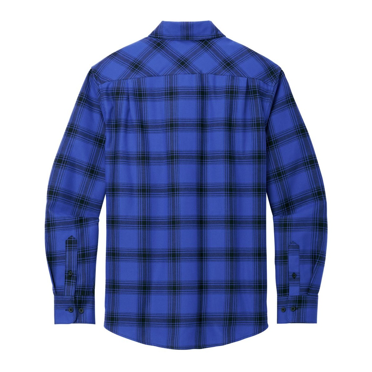 Royal/ Black Open Plaid - Back