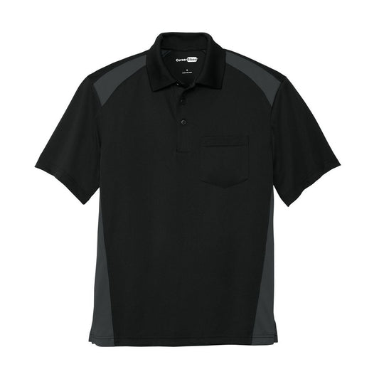 CornerStone Select Snag-Proof Two Way Colorblock Pocket Polo - Front