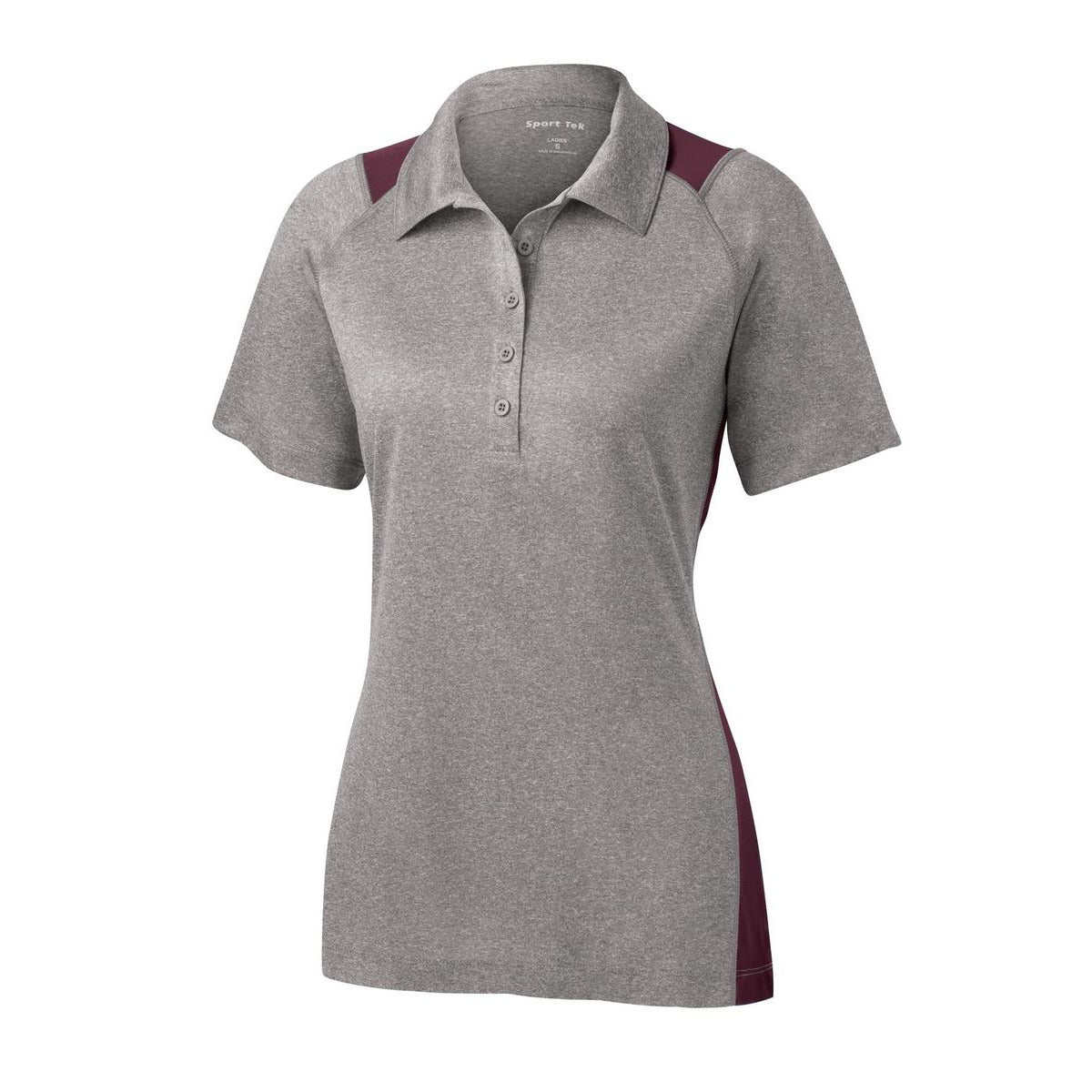 Vintage Heather/ Maroon - Front
