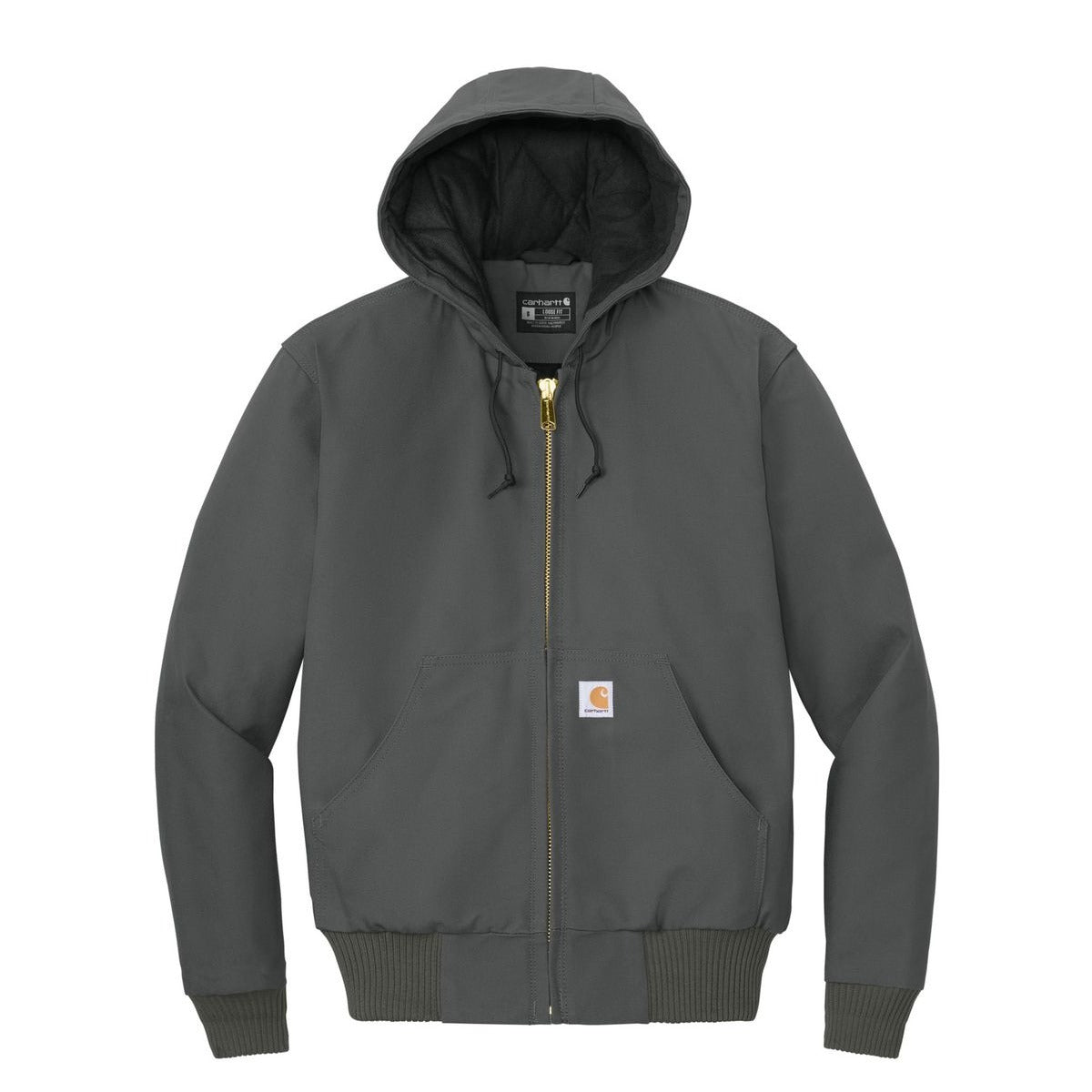 Carhartt Quilted-Flanne-Lined Duck Active Jac - Front