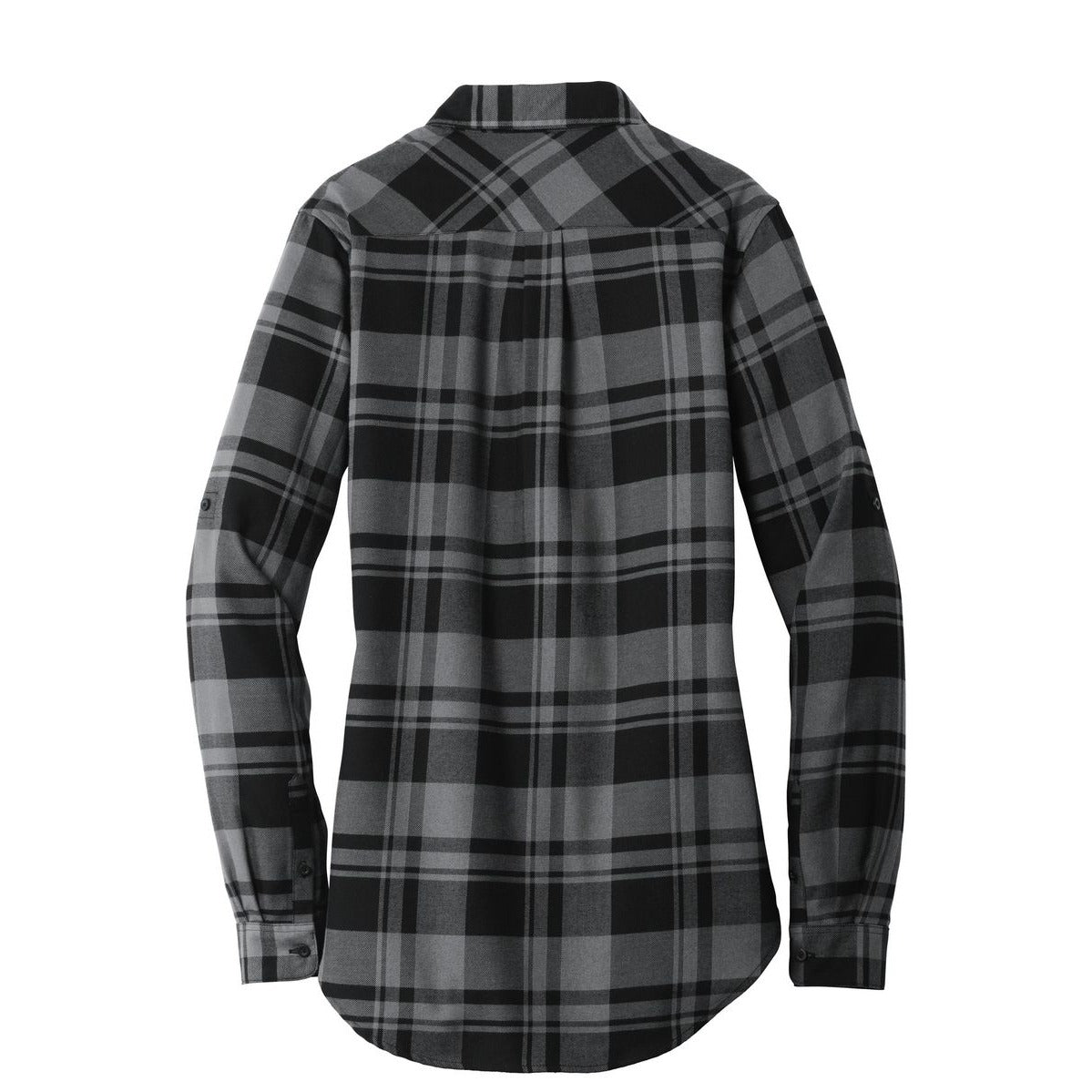 Port Authority Women's Plaid Flannel Tunic - Back