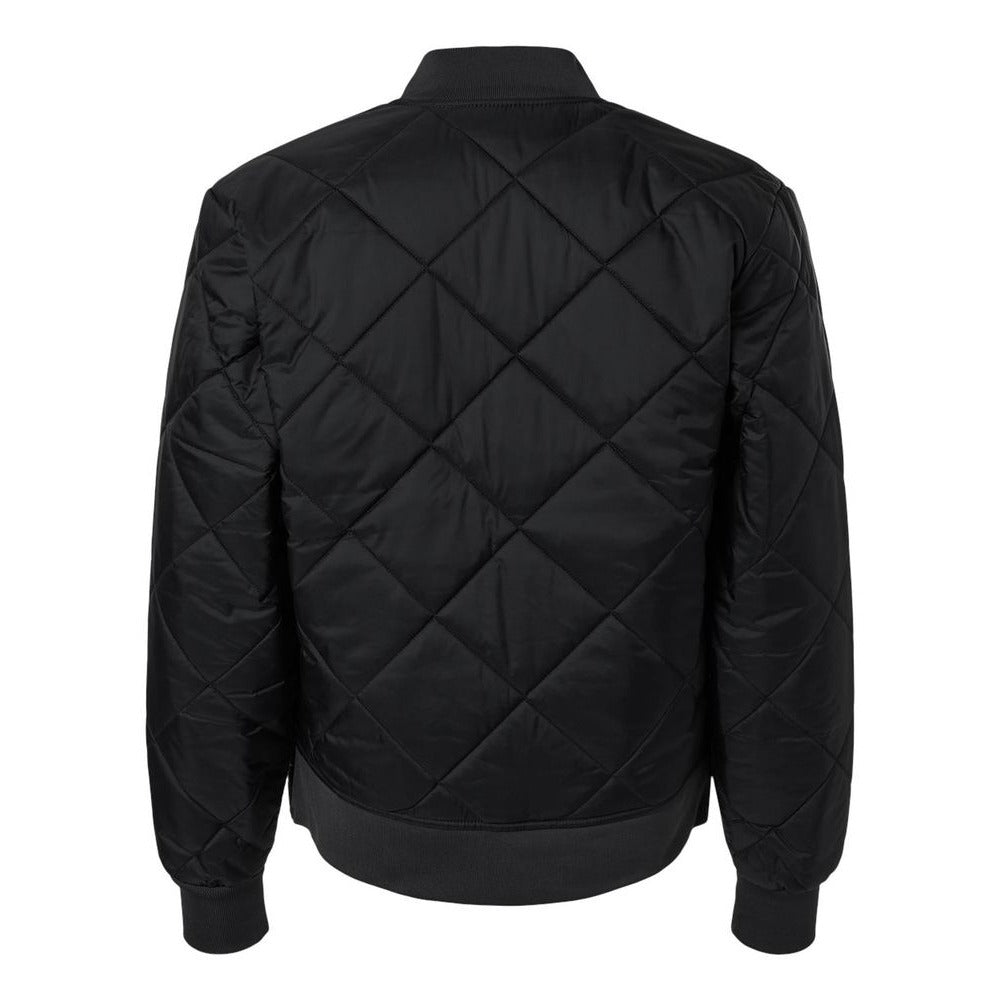 Men's Diamond Quilted Jacket - Back