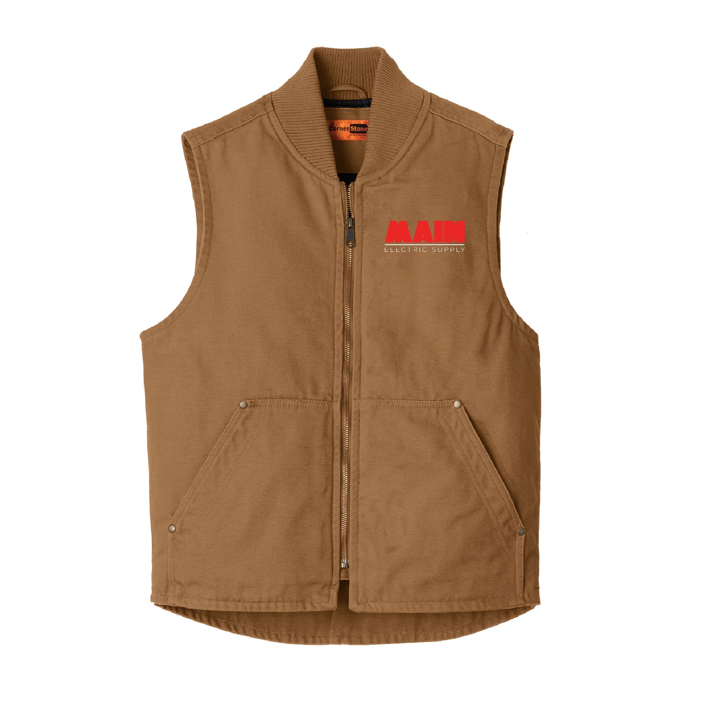 CornerStone® Washed Duck Cloth Vest x Main Electric Supply Co.