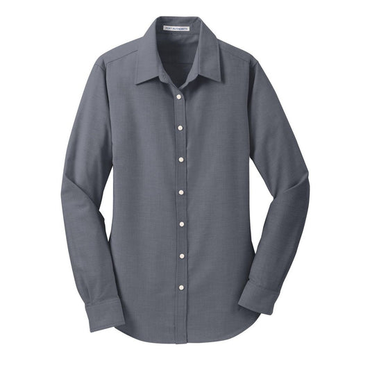 Port Authority Women's SuperPro Oxford Shirt - Front