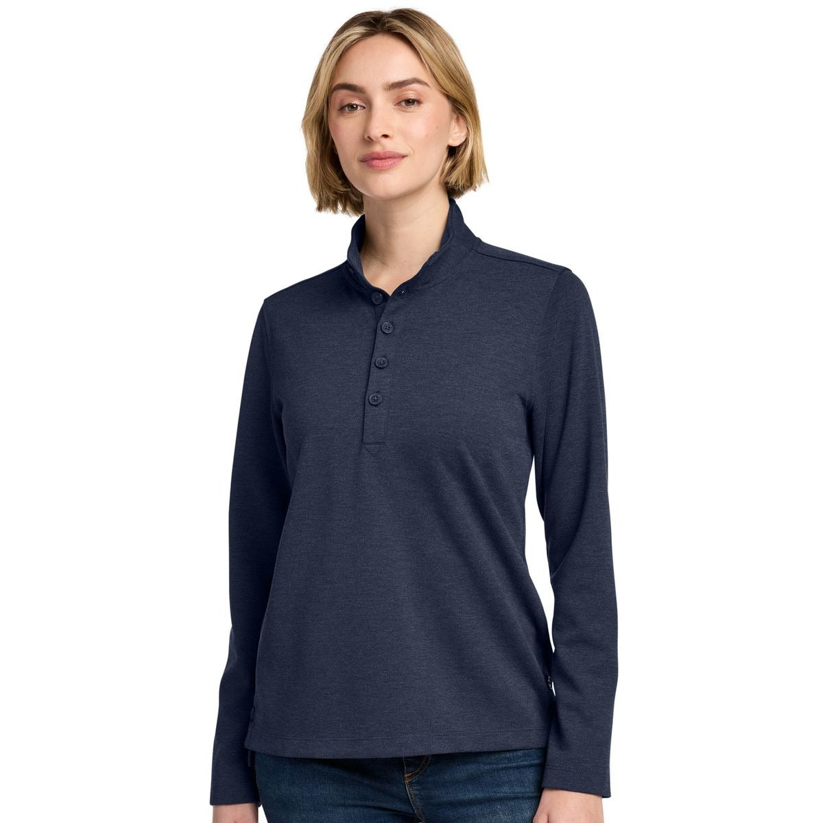 Navy Blazer Heather - Model