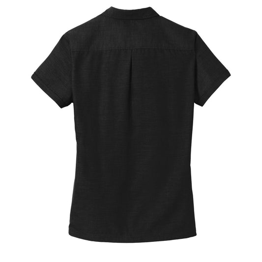 Port Authority Ladies Textured Camp Shirt - Back