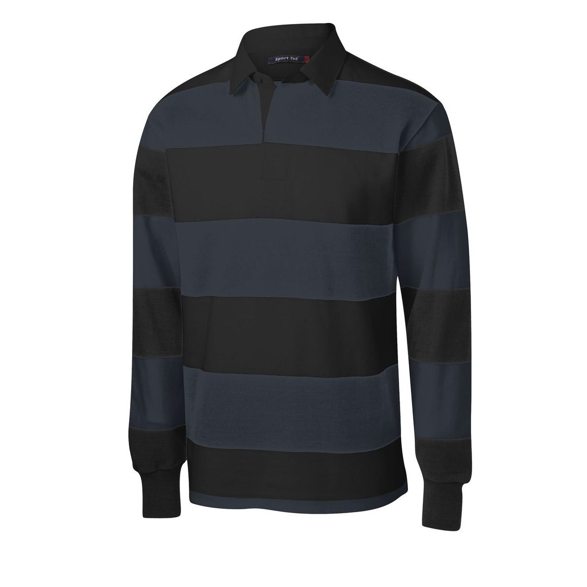 Sport-Tek Classic Long Sleeve Rugby Polo - Front