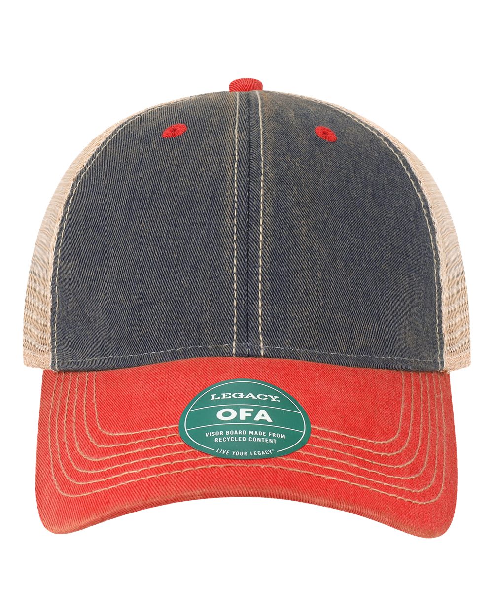 Navy/ Scarlet Red/ Khaki - Front