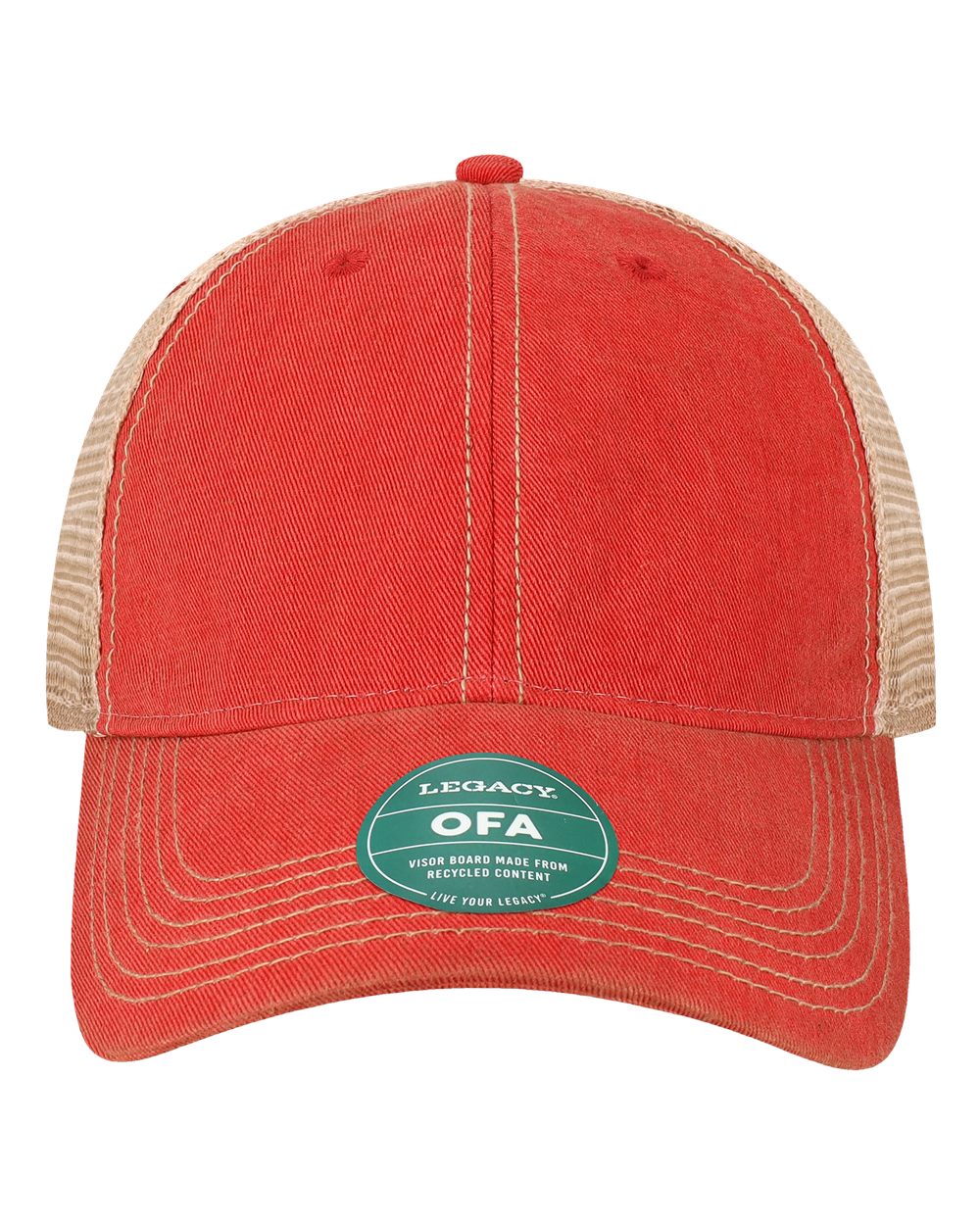 Scarlet Red/ Khaki - Front