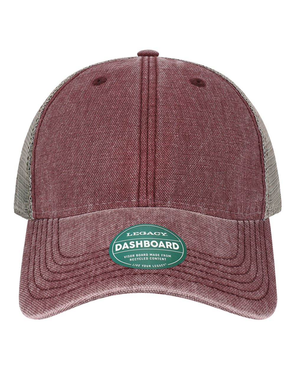 Burgundy/ Grey - Front