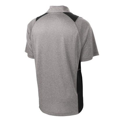 Sport-Tek Heather Colorblock Contender Polo - Back