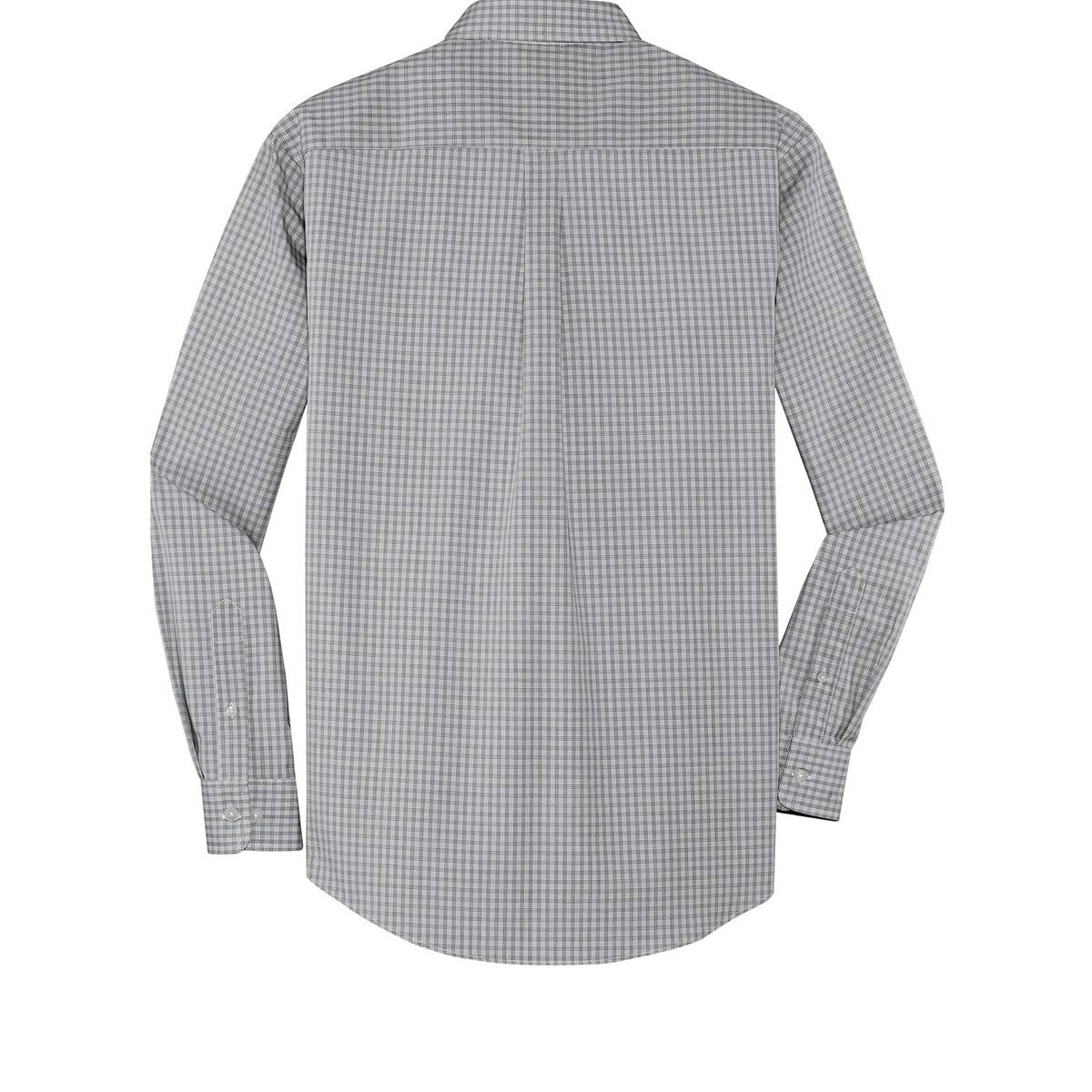 Port Authority Plaid Pattern Easy Care Shirt - Back