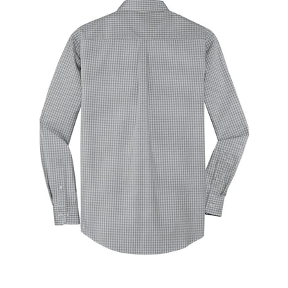 Port Authority Plaid Pattern Easy Care Shirt - Back