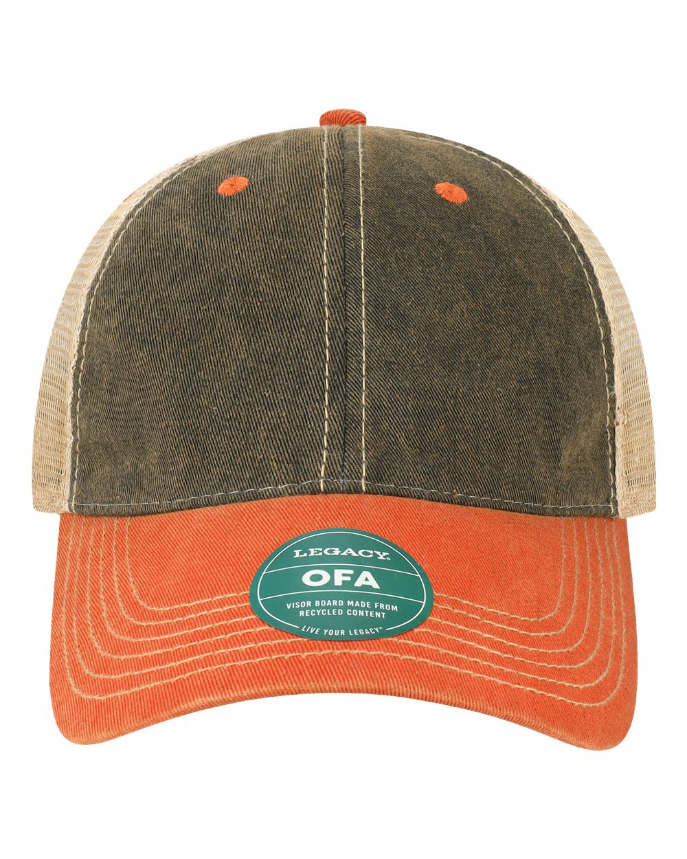 Black/ Orange/ Khaki - Front