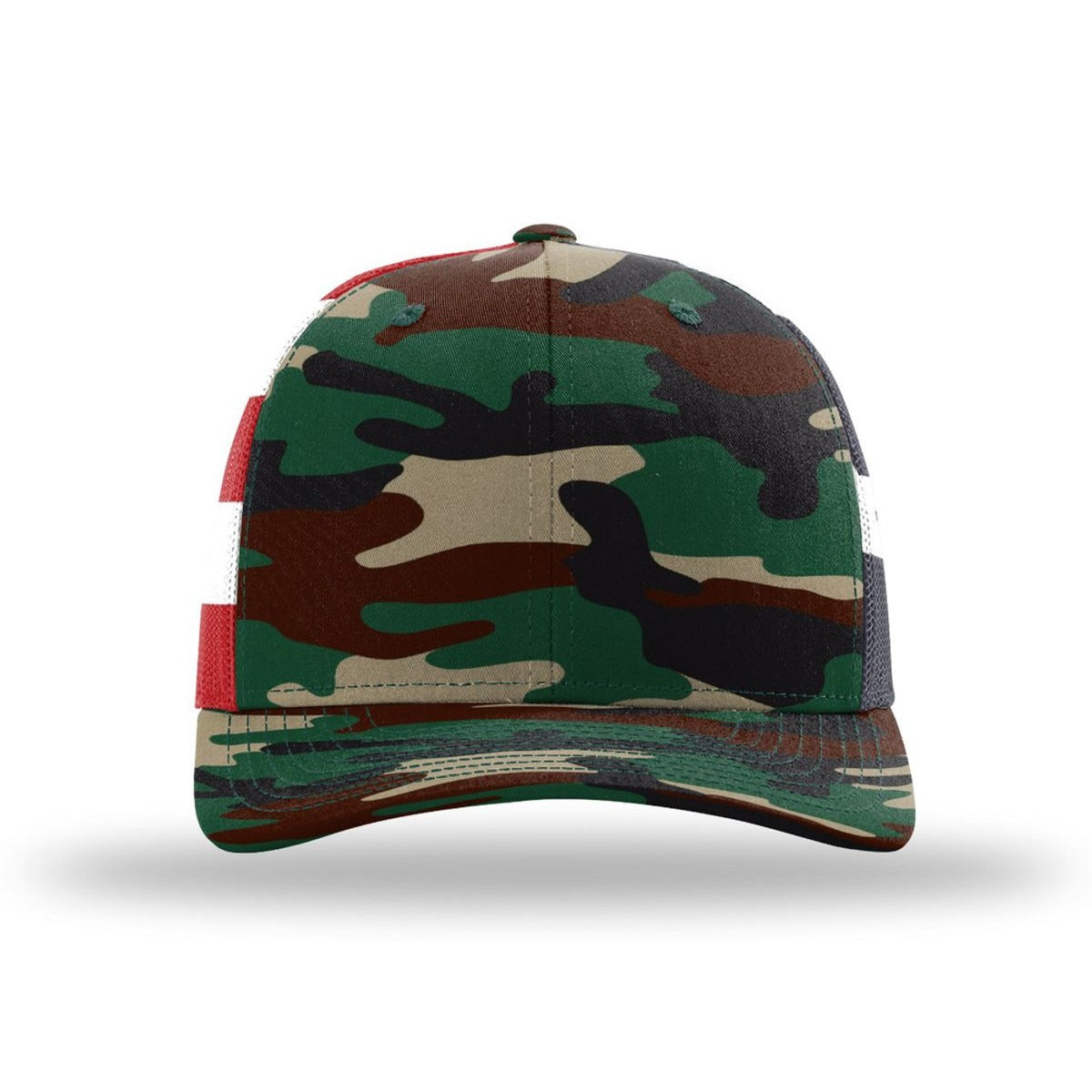 Green Camo/ Stars Stripes - Front