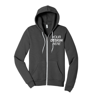 BELLA+CANVAS® Unisex Sponge Fleece Zip-Up Hoodie