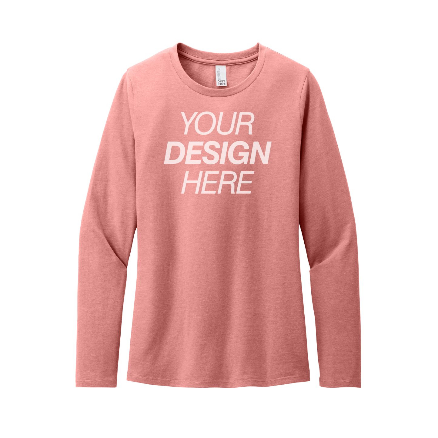 Camiseta de manga larga CVC Perfect Blend® de District® para mujer 
