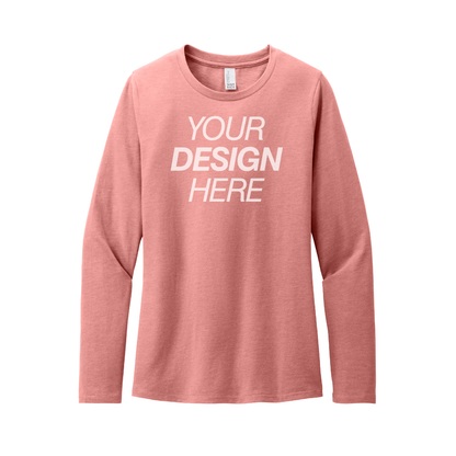 Camiseta de manga larga CVC Perfect Blend® de District® para mujer 