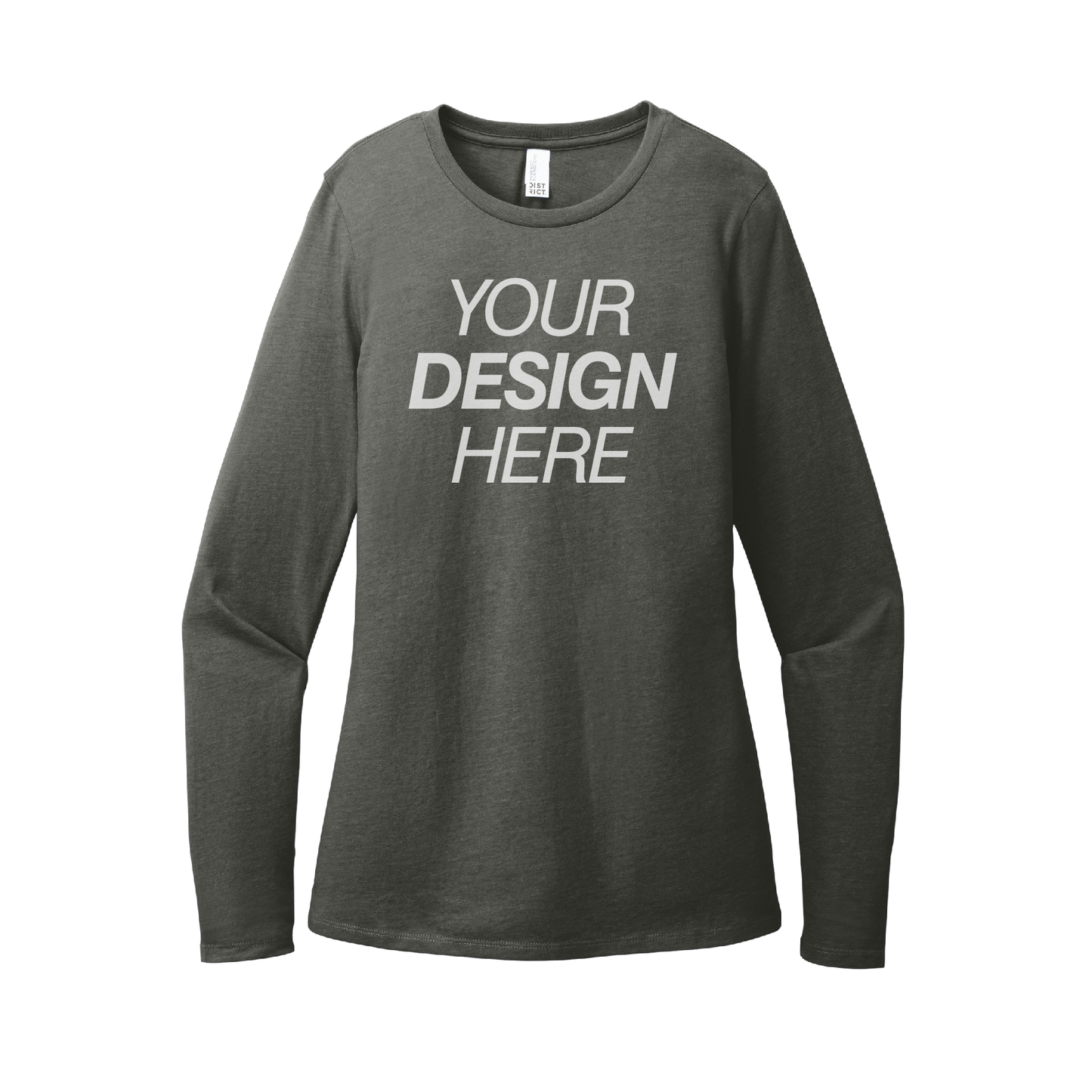 Camiseta de manga larga CVC Perfect Blend® de District® para mujer 