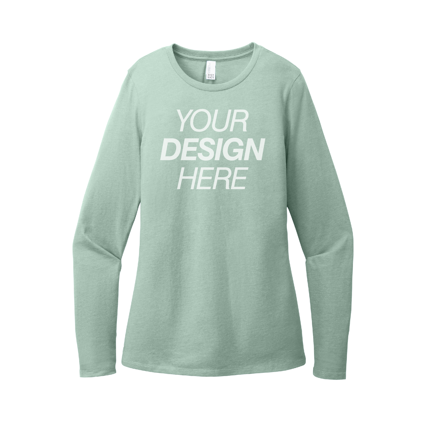 Camiseta de manga larga CVC Perfect Blend® de District® para mujer 