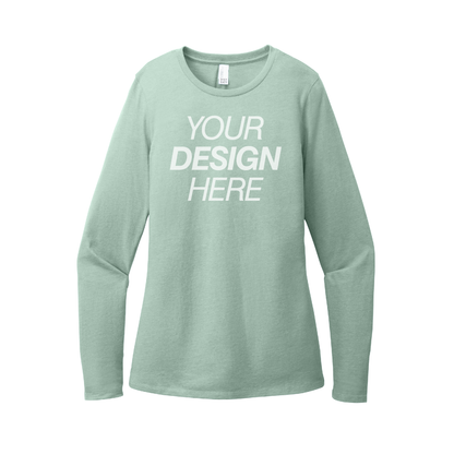Camiseta de manga larga CVC Perfect Blend® de District® para mujer 