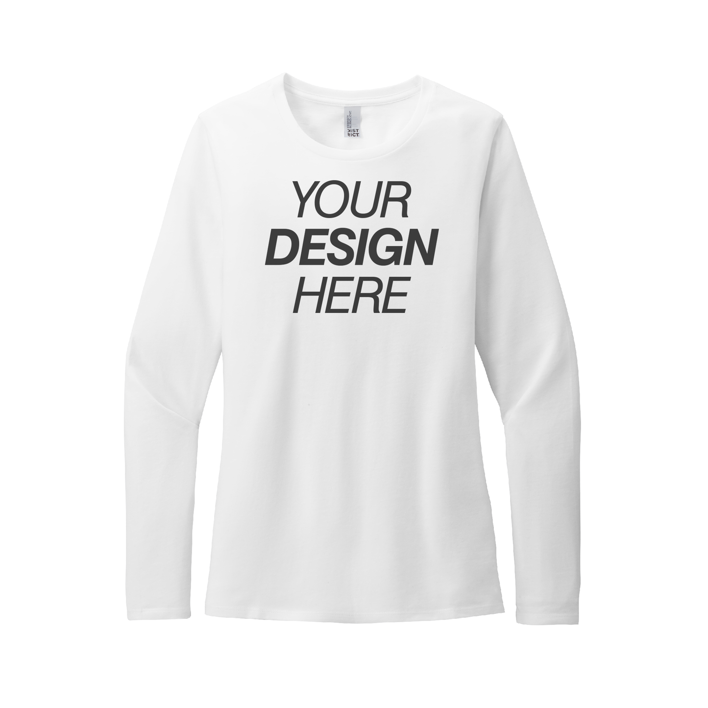 Camiseta de manga larga CVC Perfect Blend® de District® para mujer 