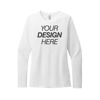 Camiseta de manga larga CVC Perfect Blend® de District® para mujer 