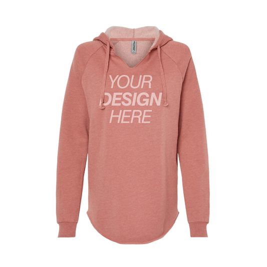 Independent Trading Co. Sudadera ligera con capucha California Wave Wash para mujer 