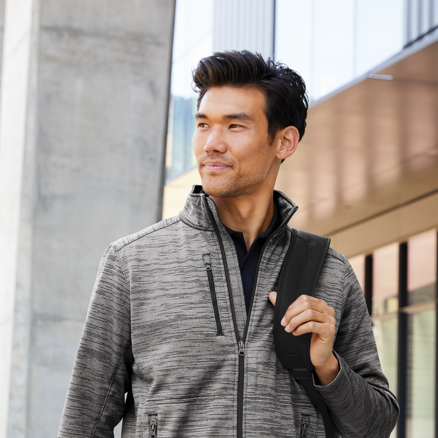 Chaqueta polar con rayas Digi de Port Authority® 
