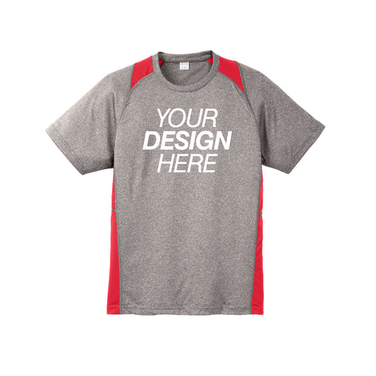 Sport-Tek® Heather Colorblock Contender™ Tee