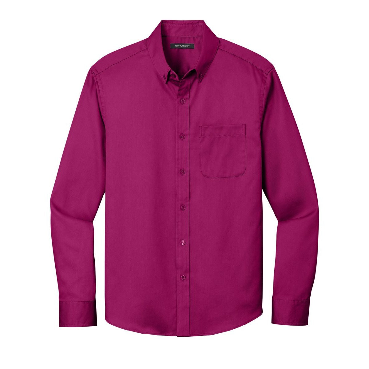 Port Authority Long Sleeve SuperPro React Twill Shirt - Front