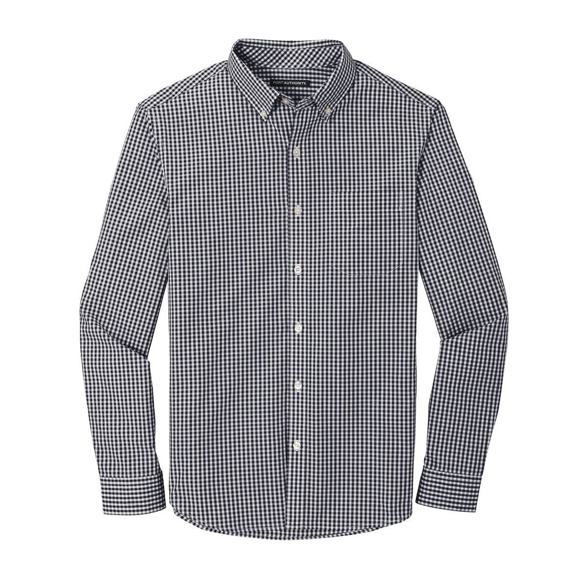 Port Authority Broadcloth Gingham Easy Care Shirt - Front