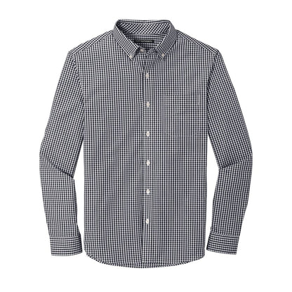 Port Authority Broadcloth Gingham Easy Care Shirt - Front