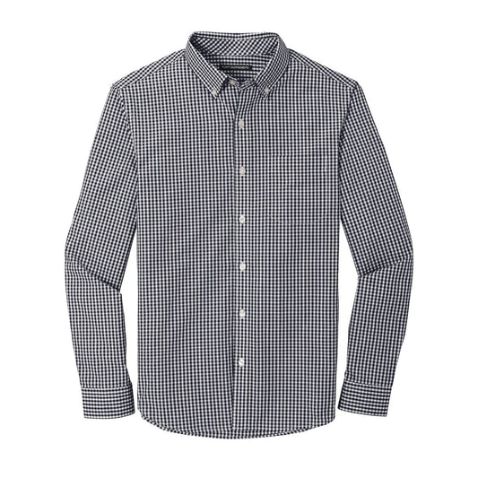Port Authority Broadcloth Gingham Easy Care Shirt - Front